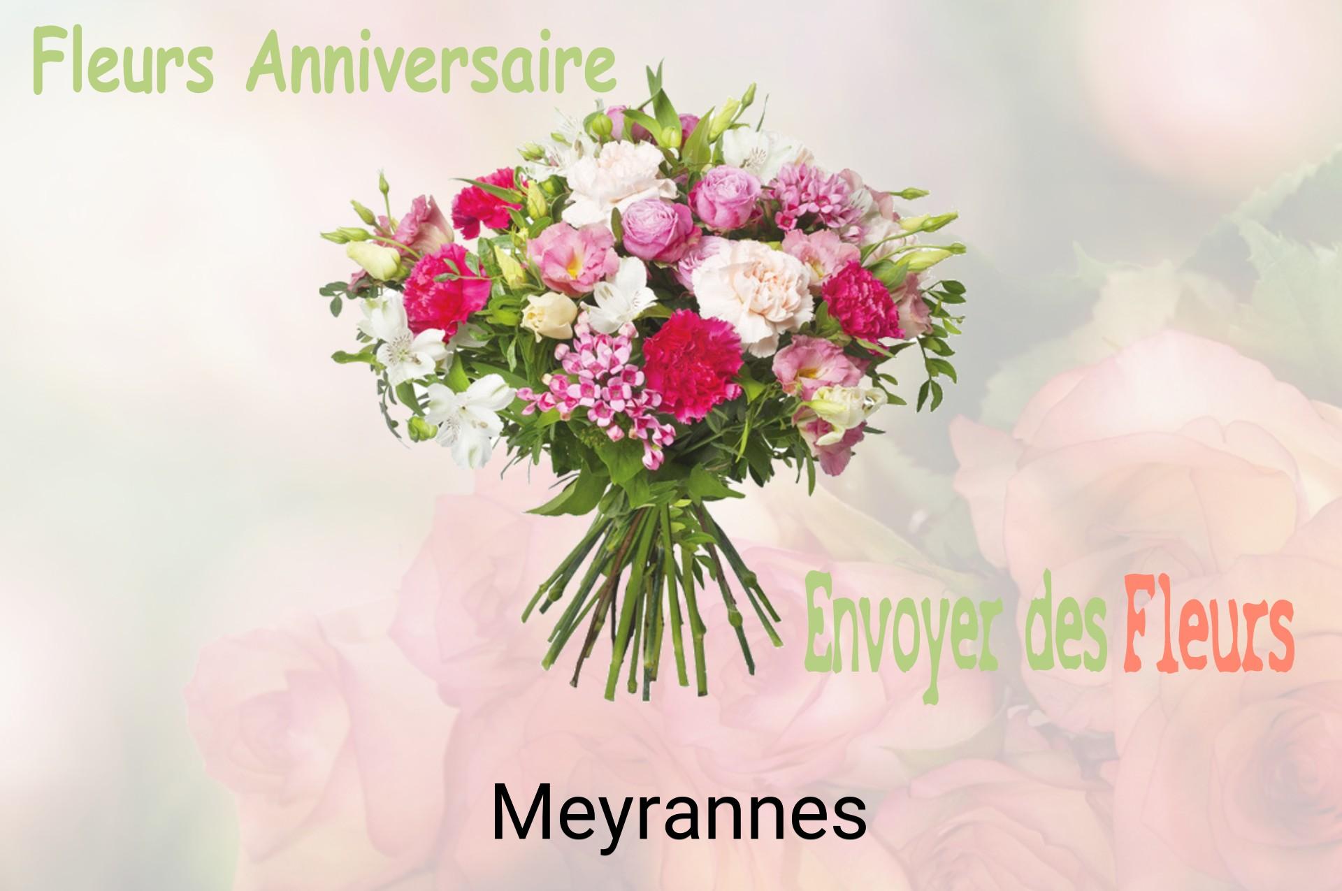 Bouquet de fleurs d’anniversaire livré à Meyrannes